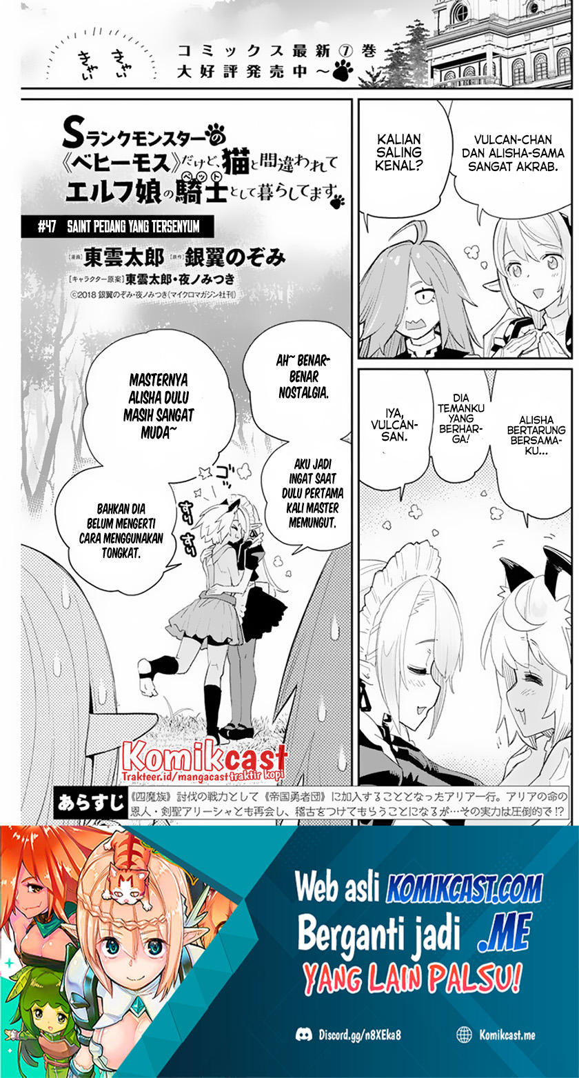 S-Rank Monster no Behemoth Dakedo, Neko to Machigawarete Erufu Musume no Kishi (Pet) Toshite Kurashitemasu Chapter 47 Gambar 2